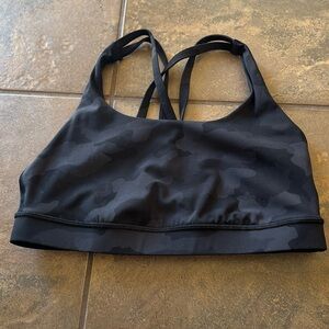 Black multi camo lululemon sports bra